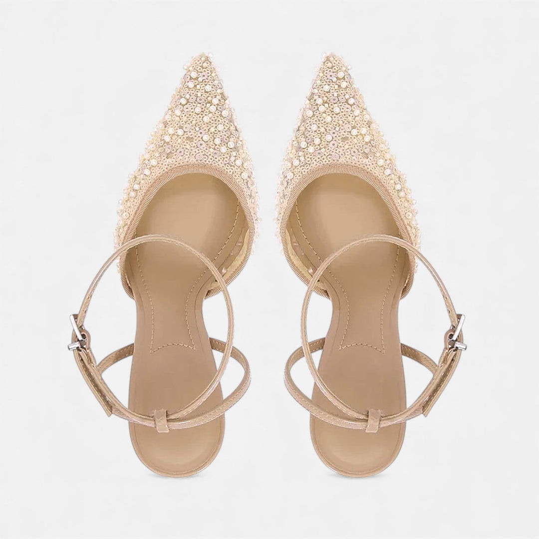 Charles Maison | Women’s Elegant Ankle-Wrap High Heels