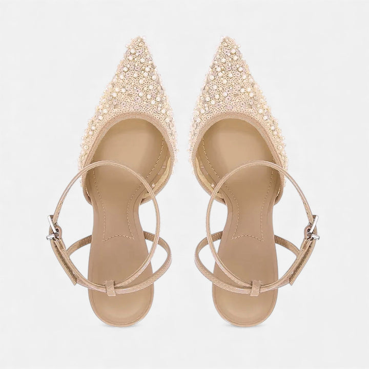 Charles Maison | Women’s Elegant Ankle-Wrap High Heels