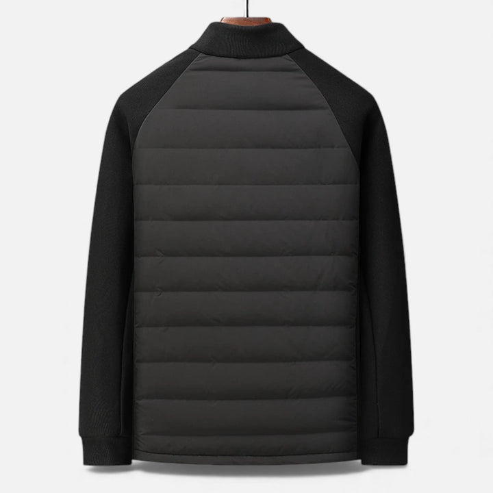Charles Maison | Men’s Quilted Down Jacket with Stand-Up Collar