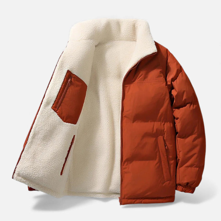 Charles Maison | Men’s Plush-Lined Minimal Winter Puffer Jacket