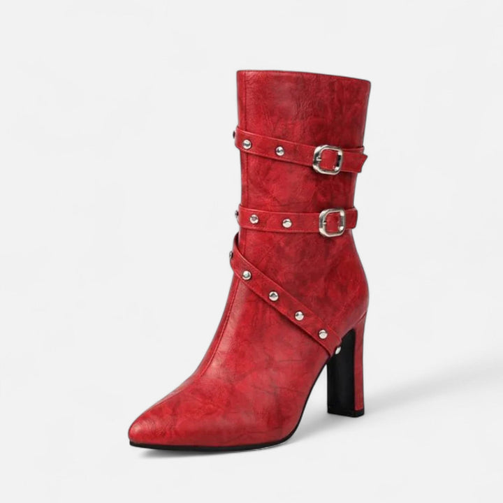 Charles Maison | Women’s Leather Ankle Boots – Winter Luxe Pointed Toe