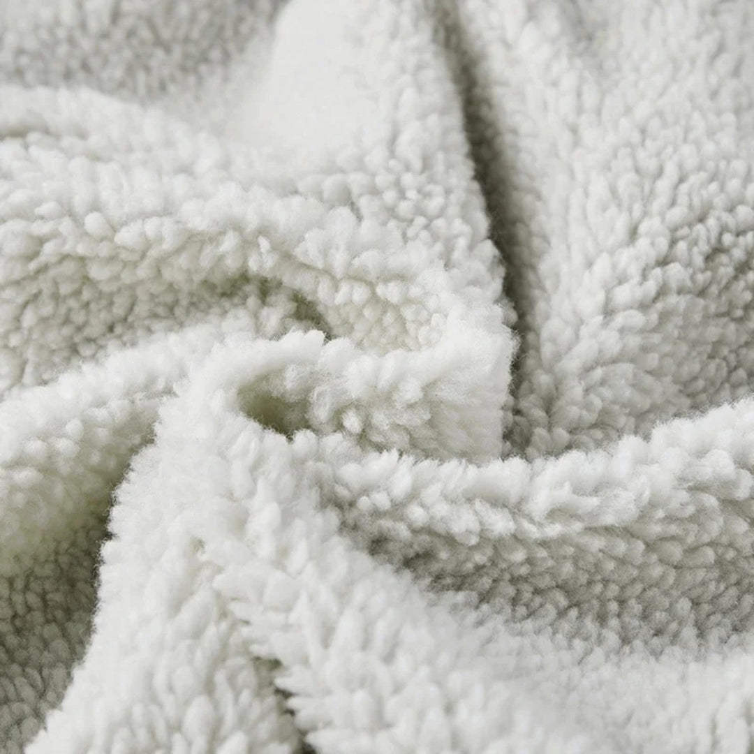 Charles Maison | Men’s Lamb Fleece Hooded Winter Coat