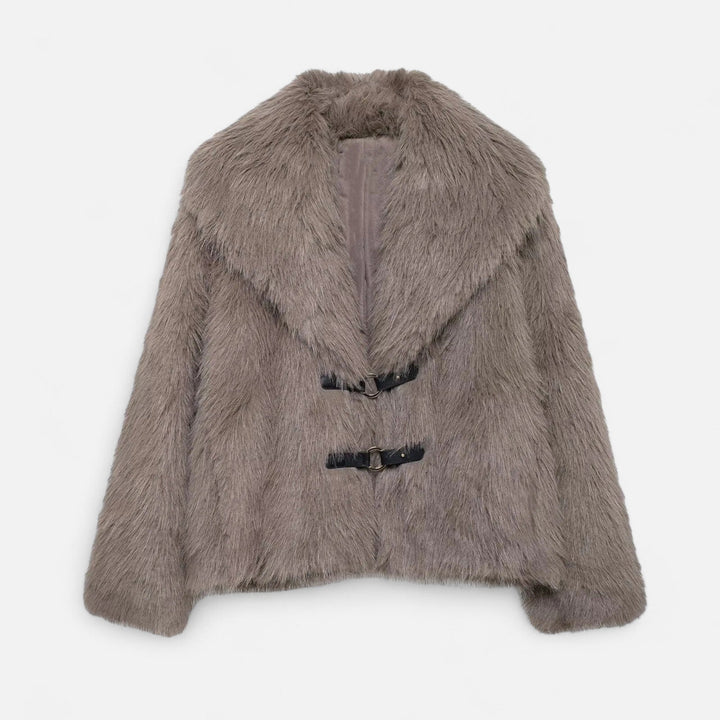 Charles Maison | Women’s Faux Fur Coat – Winter Street Elegance