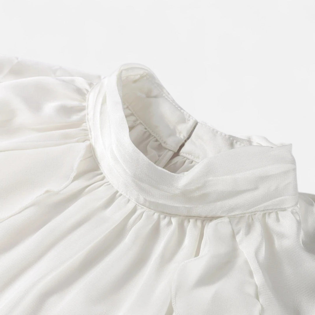Charles Maison | Women's Elegant Chiffon Ruffled Blouse