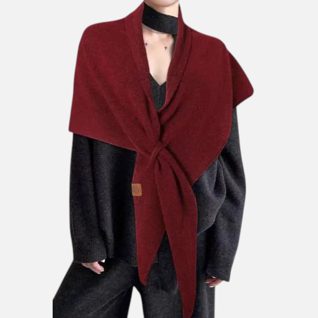 Charles Maison | Women’s Oversized Wool-Blend Triangle Shawl Scarf
