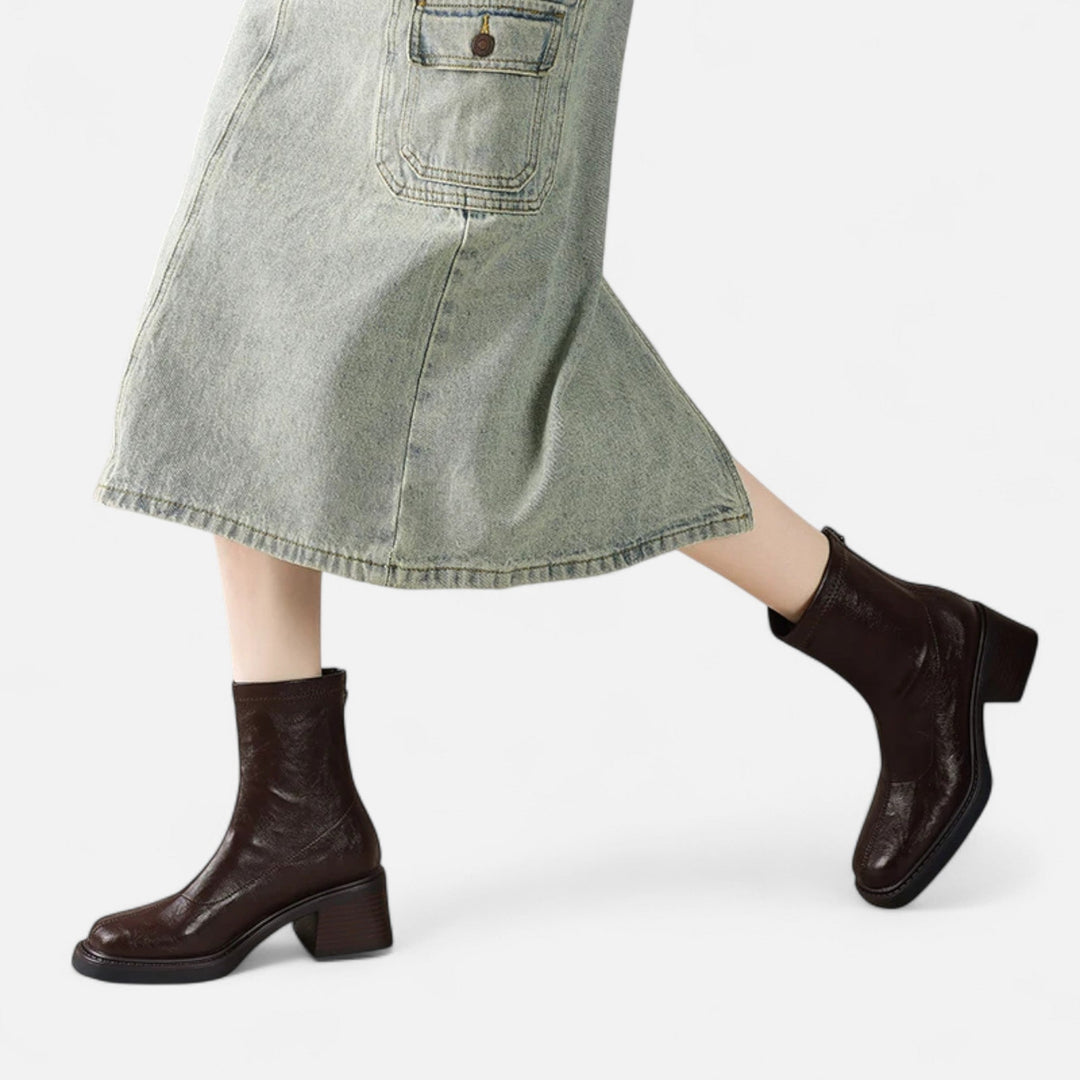 Charles Maison | Women’s Leather Boots – Refined Urban Classic