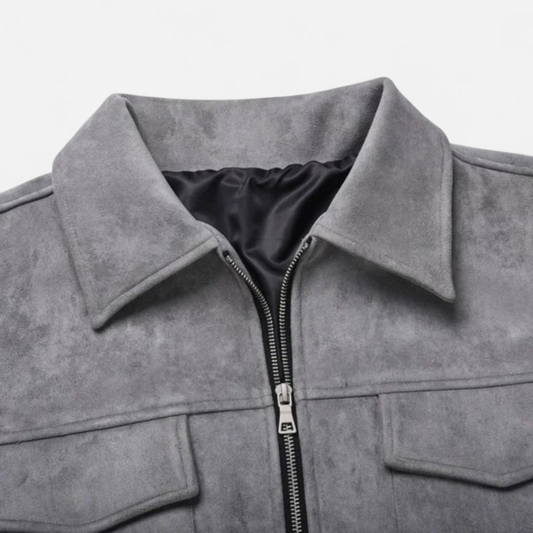 Charles Maison | Men’s Loose-Fit Suede Jacket
