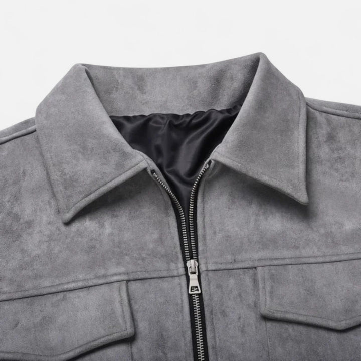 Charles Maison | Men’s Loose-Fit Suede Jacket