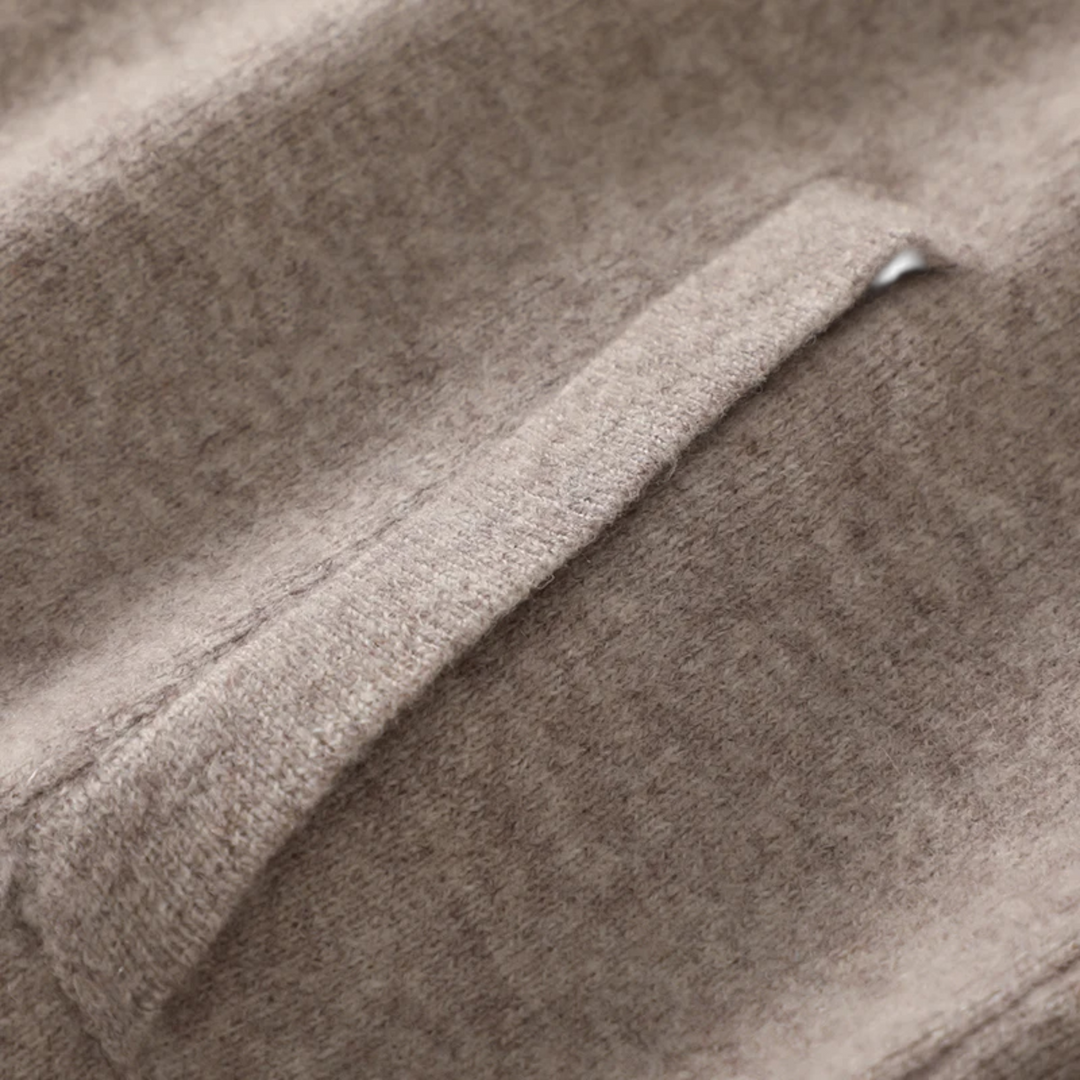 Charles Maison | Men’s Wool-Cashmere Zip Business Sweater