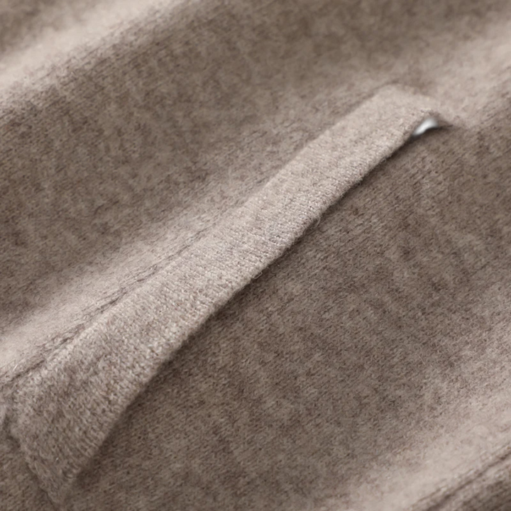 Charles Maison | Men’s Wool-Cashmere Zip Business Sweater