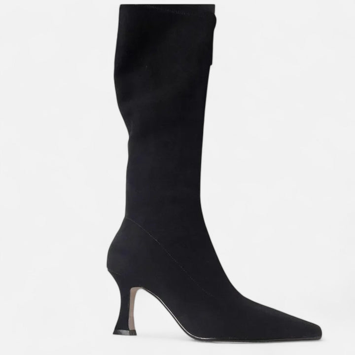 Charles Maison | Women’s Suede Thigh-High Heeled Boots