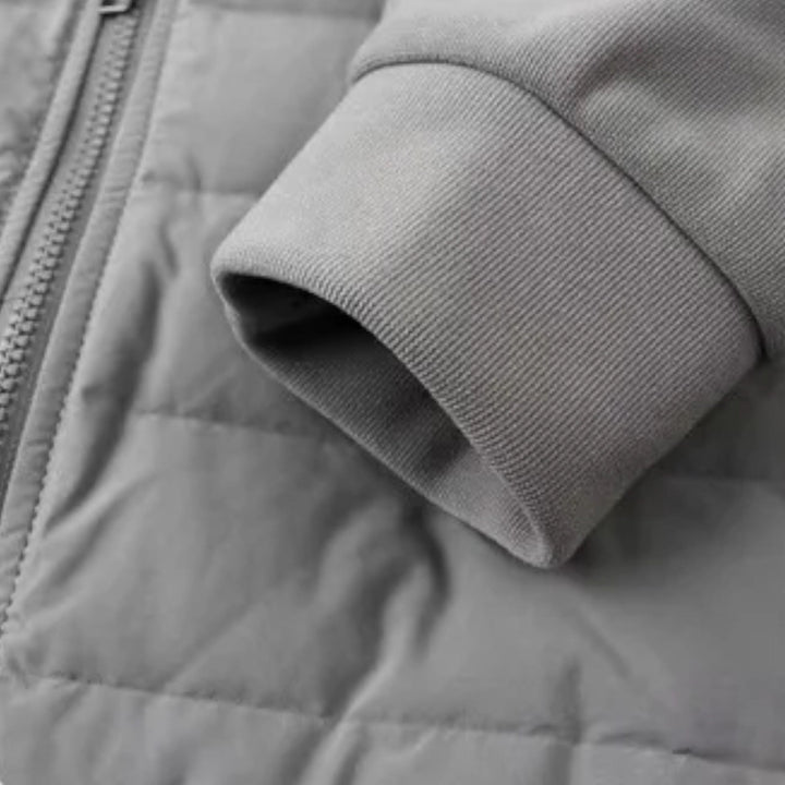 Charles Maison | Men’s Hooded Down Jacket – Spliced Quilted Style