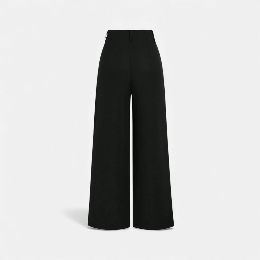 Charles Maison | Women’s Jacquard Pleated Wide-Leg Trousers