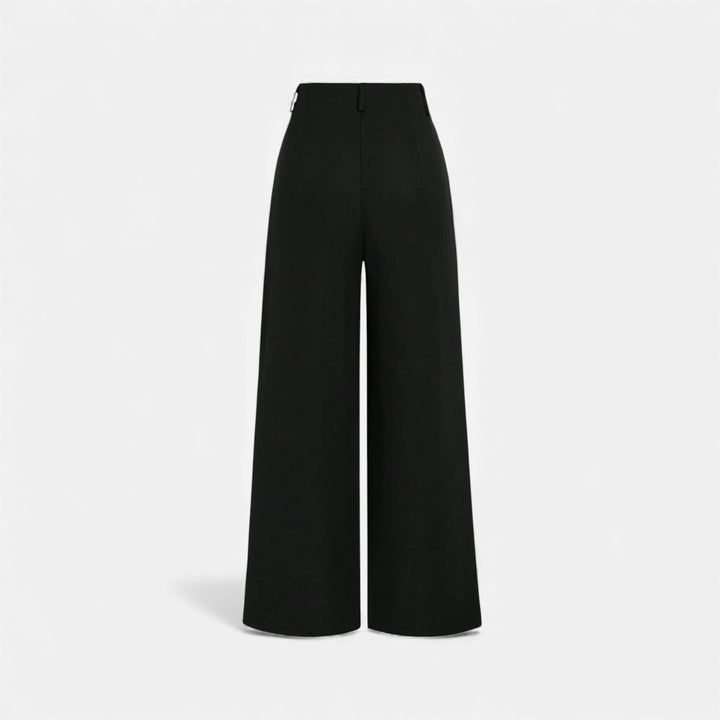 Charles Maison | Women’s Jacquard Pleated Wide-Leg Trousers