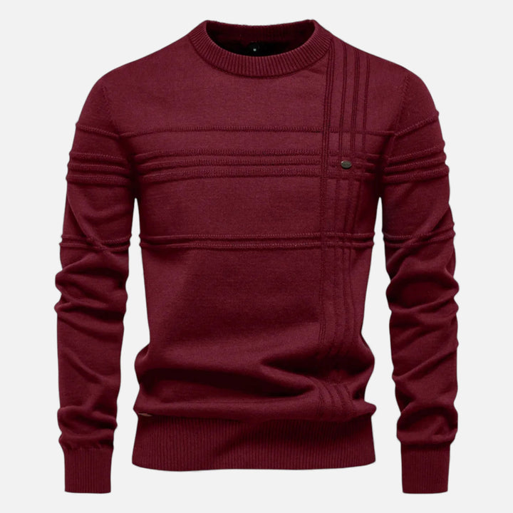 Charles Maison | Men’s Slim Fit Structured Knit Sweater