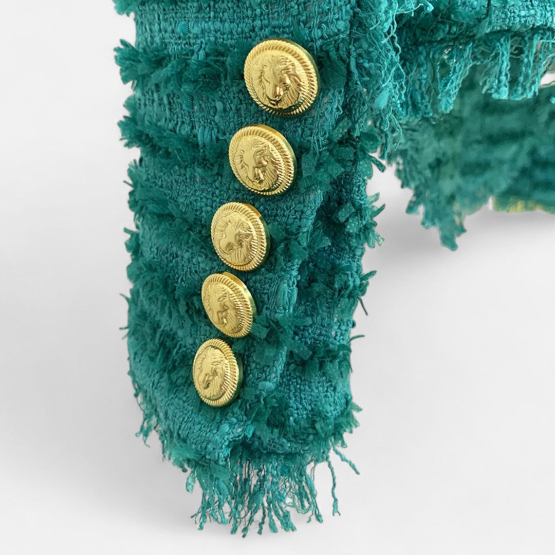 Charles Maison | Women’s Tweed Blazer – Slim Fit with Tassel Fringe
