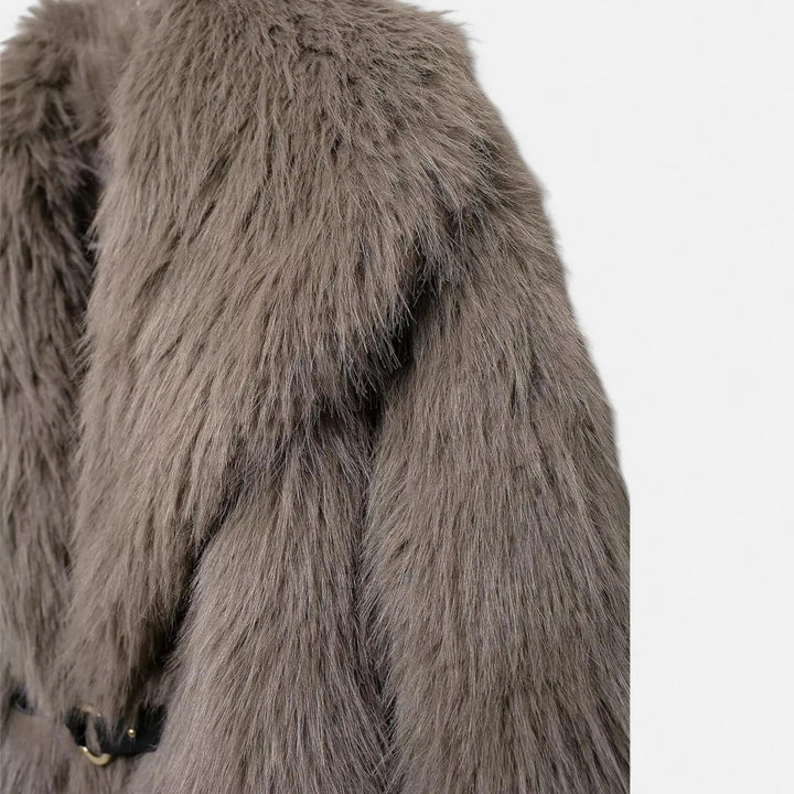 Charles Maison | Women’s Faux Fur Coat – Winter Street Elegance