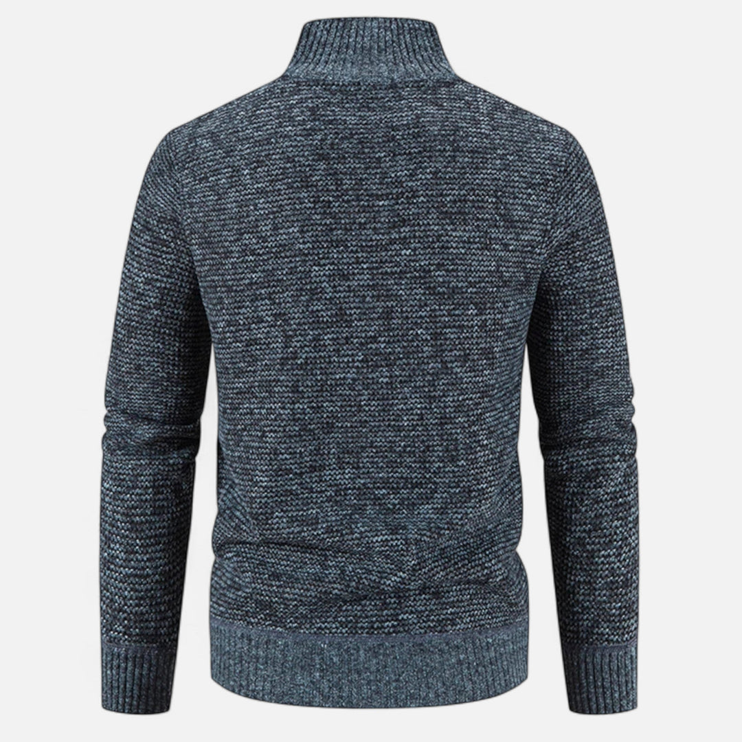 Charles Maison | Men’s Fleece Stand-Collar Patchwork Jacket