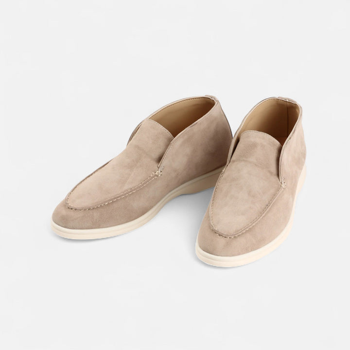 Charles Maison | Men’s Suede Mule Loafers in Heritage Camel