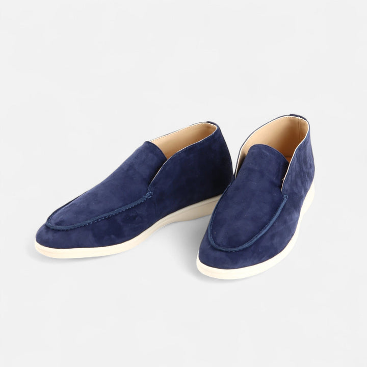Charles Maison | Men’s Suede Mule Loafers in Heritage Camel
