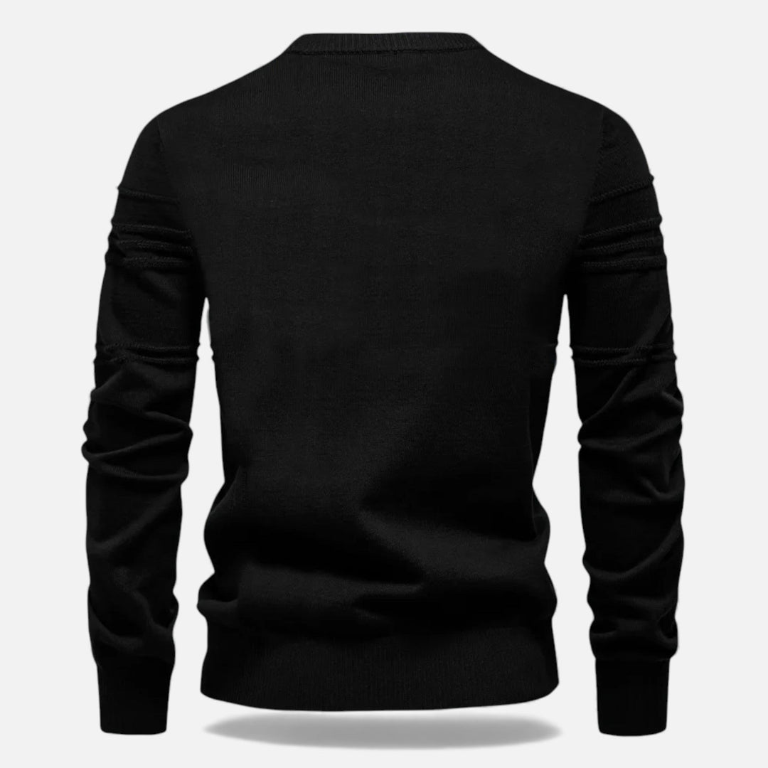 Charles Maison | Men’s Slim Fit Structured Knit Sweater
