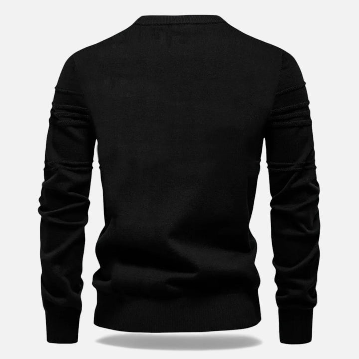Charles Maison | Men’s Slim Fit Structured Knit Sweater