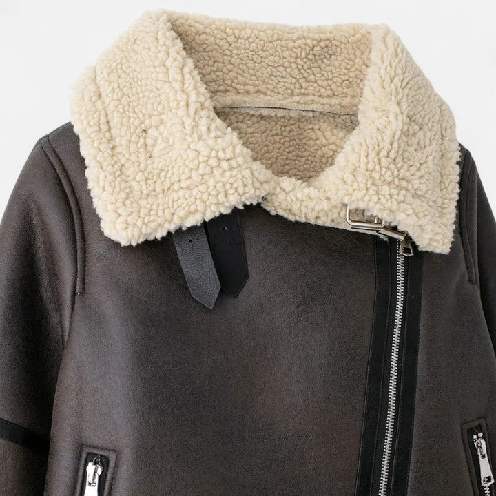 Charles Maison | Women’s Autumn Belted Leather Jacket