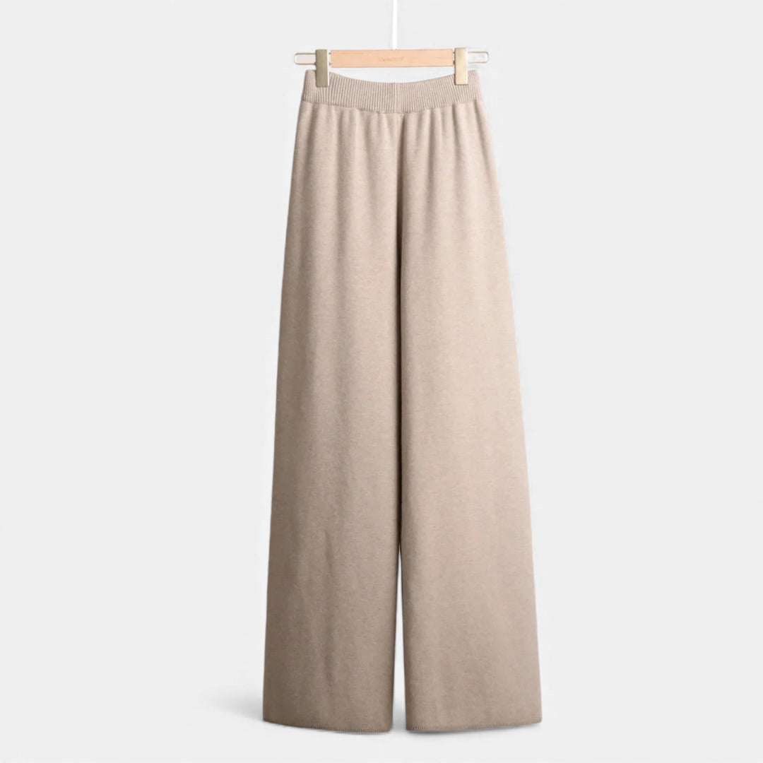 Charles Maison | Women’s Cashmere-Feel Polo Lounge Set with Elegant Knit Detail