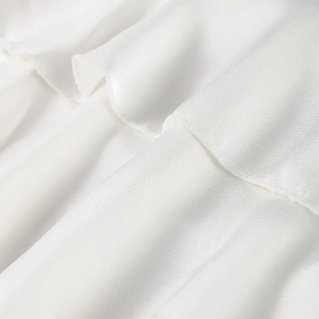 Charles Maison | Women's Elegant Chiffon Ruffled Blouse