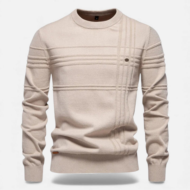 Charles Maison | Men’s Slim Fit Structured Knit Sweater