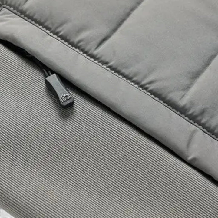 Charles Maison | Men’s Quilted Down Jacket with Stand-Up Collar
