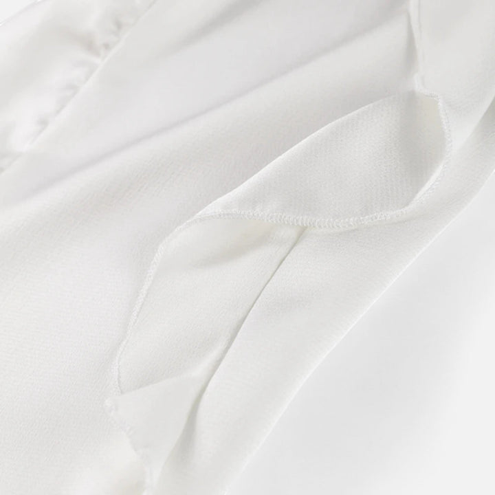 Charles Maison | Women's Elegant Chiffon Ruffled Blouse