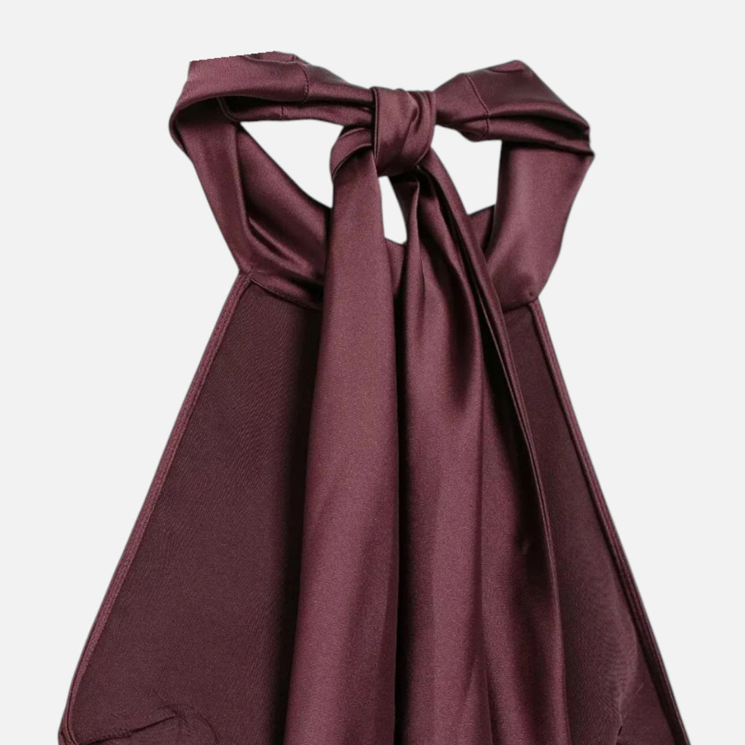 Charles Maison | Women’s Backless Satin Long Dress
