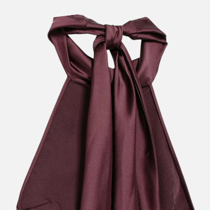 Charles Maison | Women’s Backless Satin Long Dress
