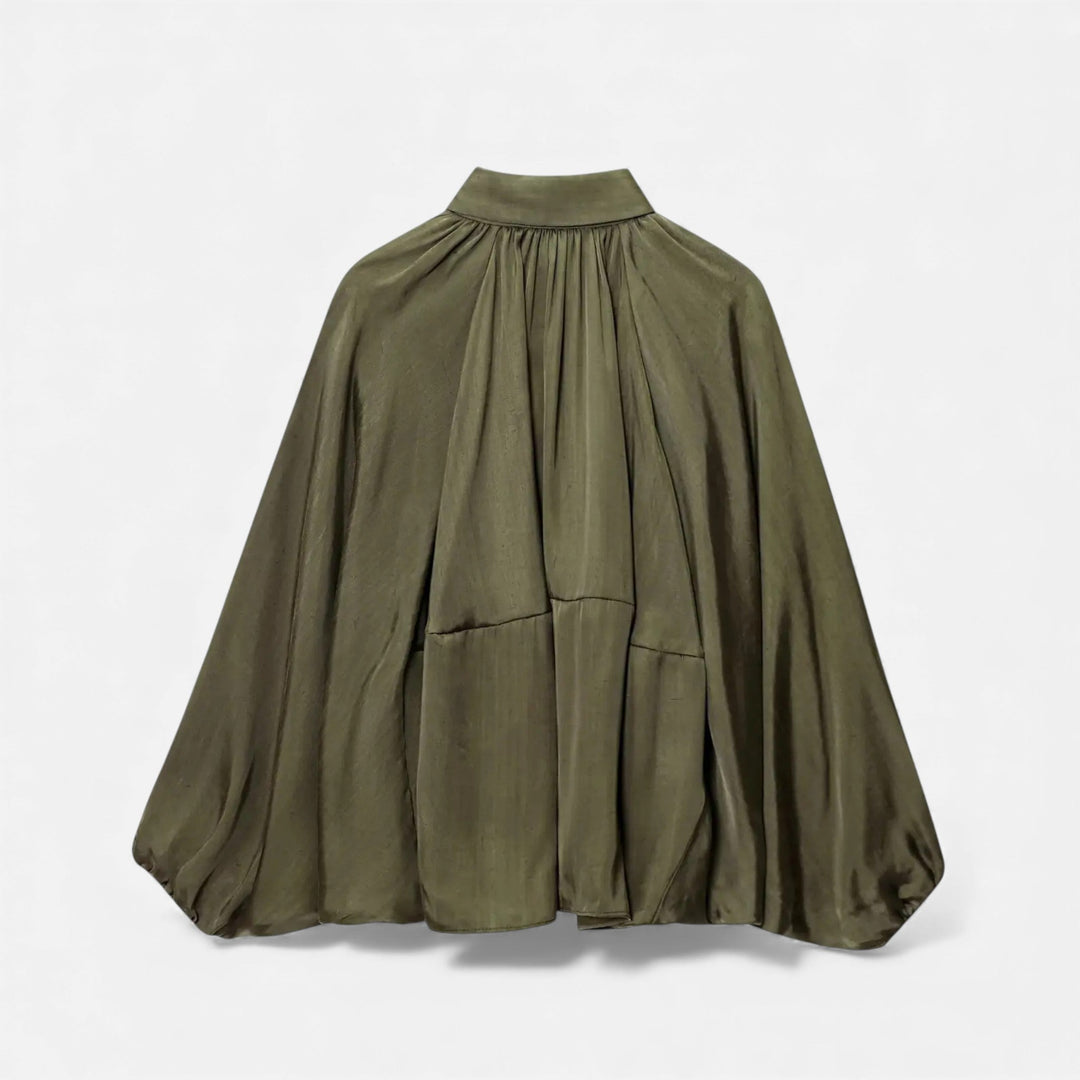 Charles Maison | Women’s Pleated Lapel Blouse