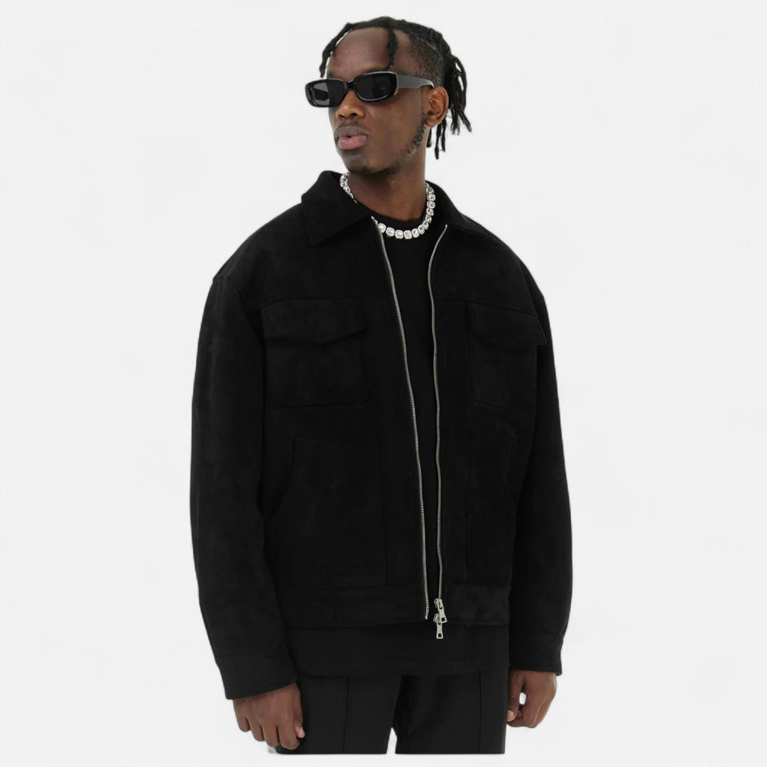 Charles Maison | Men’s Loose-Fit Suede Jacket