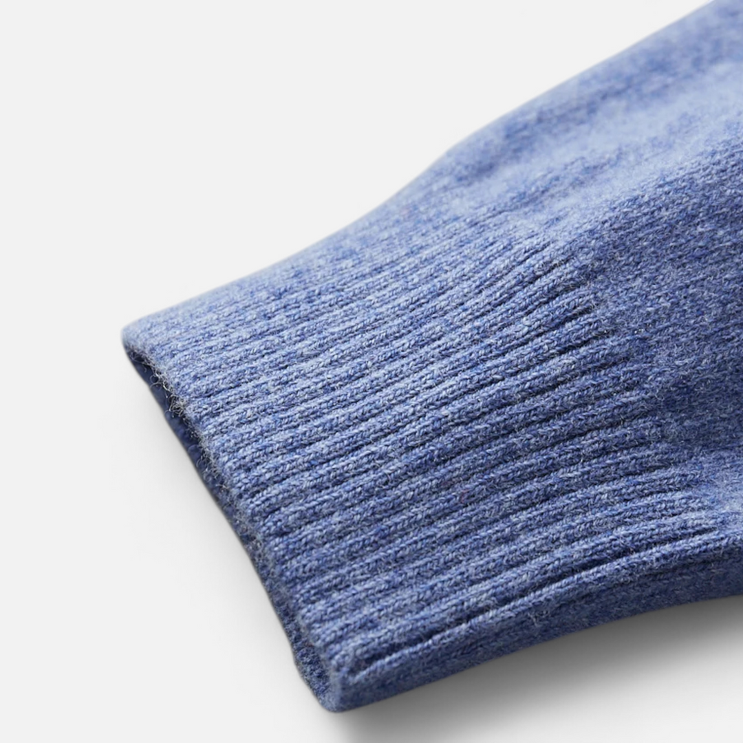 Charles Maison | Men’s Merino Wool Polo Sweater