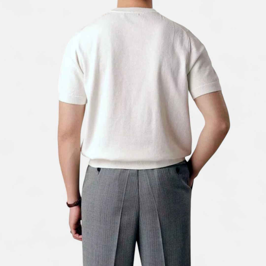 Charles Maison | Men’s Slim-Fit Knitted T-Shirt