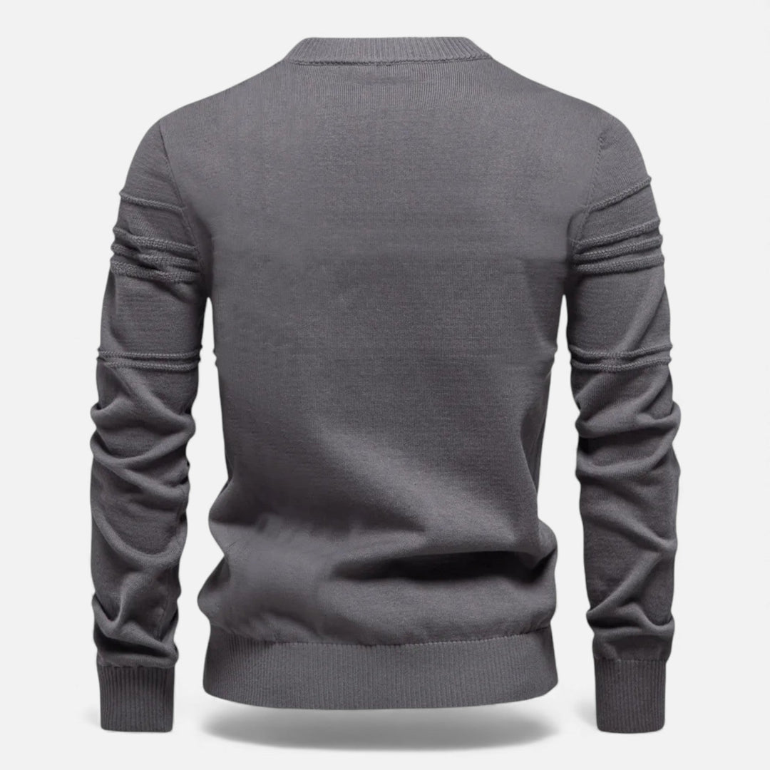 Charles Maison | Men’s Slim Fit Structured Knit Sweater