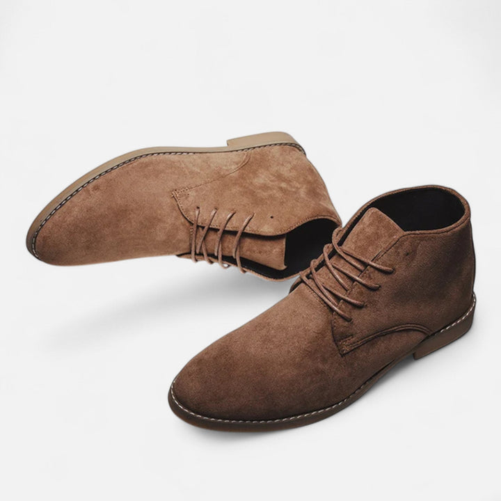 Charles Maison | Men’s Suede Chelsea Boots — Khaki Heritage