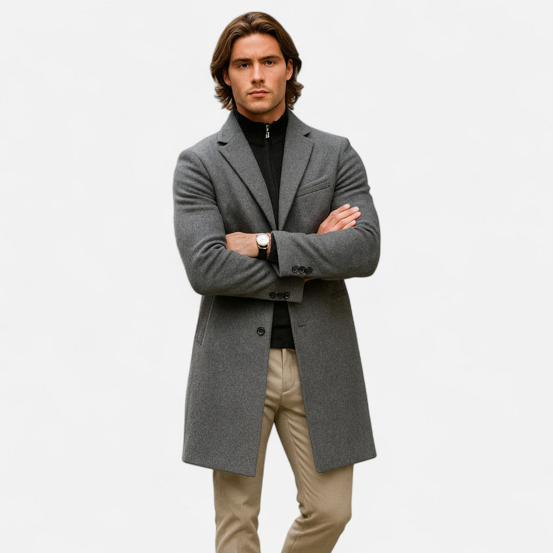 Charles Maison | Men’s Classic Wool Overcoat