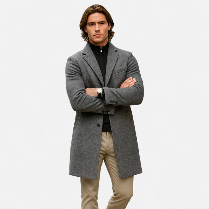 Charles Maison | Men’s Classic Wool Overcoat
