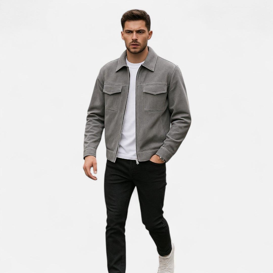 Charles Maison | Men’s Loose-Fit Suede Jacket