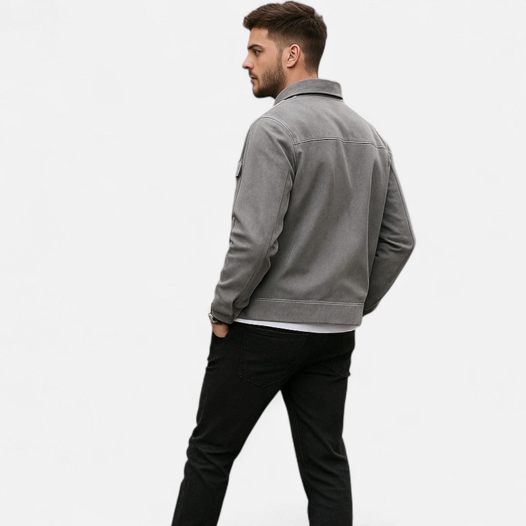 Charles Maison | Men’s Loose-Fit Suede Jacket