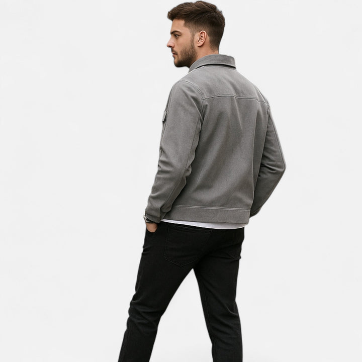Charles Maison | Men’s Loose-Fit Suede Jacket