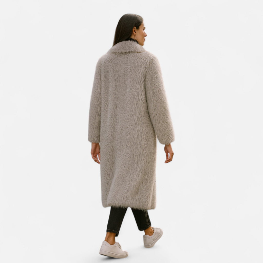 Charles Maison | Women’s Long Faux Fur Overcoat