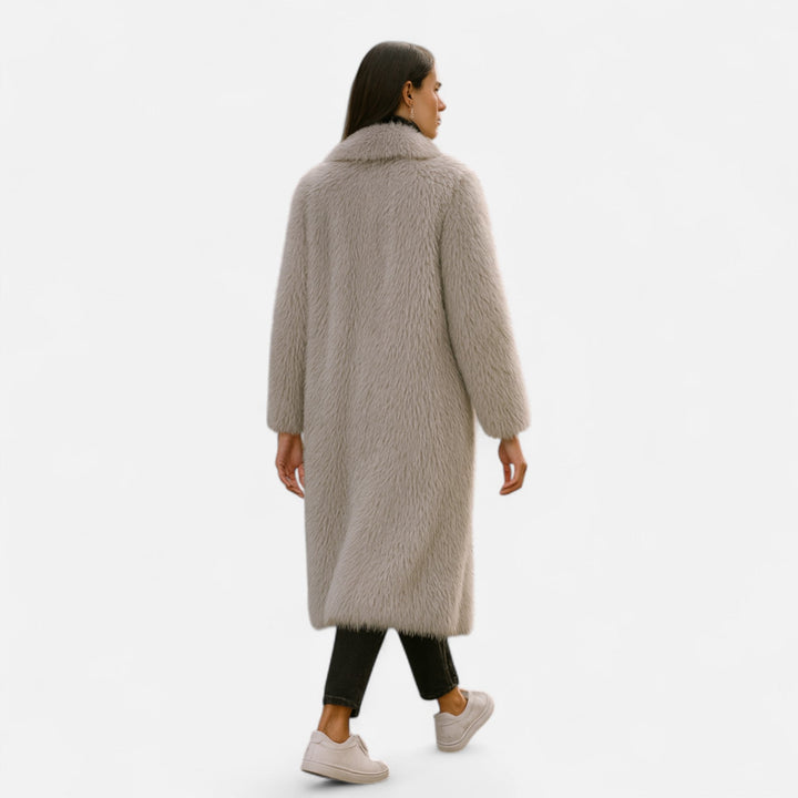 Charles Maison | Women’s Long Faux Fur Overcoat