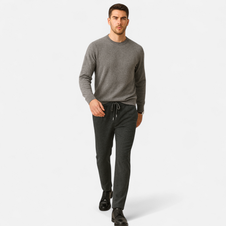 Charles Maison | Men’s Merino Wool Knitted Trousers