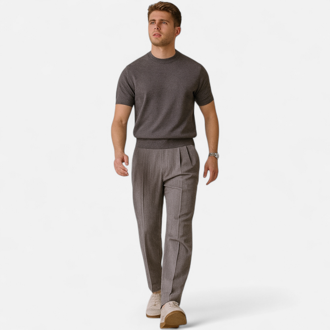 Charles Maison | Men’s Slim-Fit Knitted T-Shirt