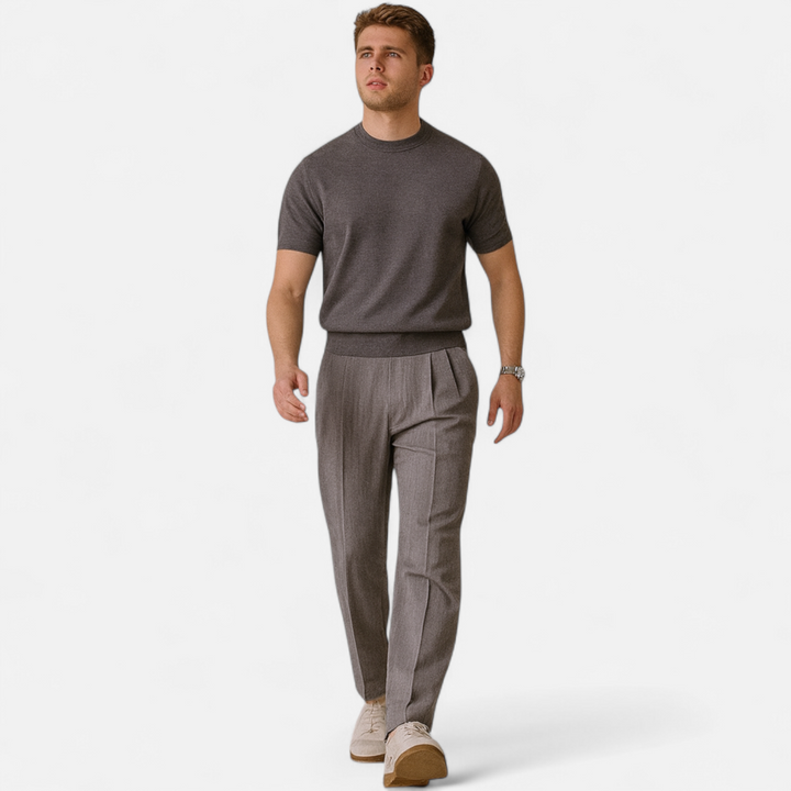 Charles Maison | Men’s Slim-Fit Knitted T-Shirt